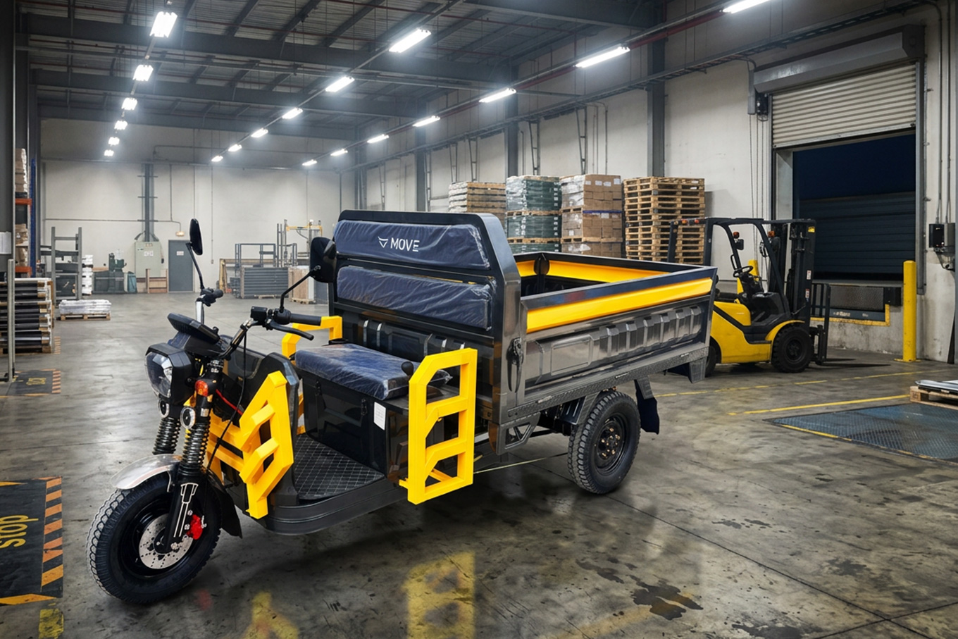 MOVE EVO II electric work vehicle factory compound Malaysia